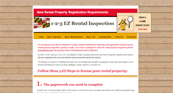 Desktop Screenshot of 123ezrentalinspection.com