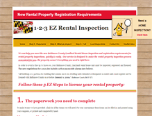 Tablet Screenshot of 123ezrentalinspection.com